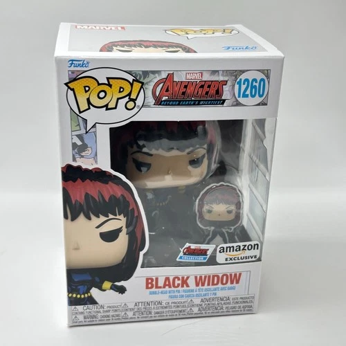 Funko Pop! & Pin: The Avengers: Black Widow with Pin Exclusive #1260 New In Box