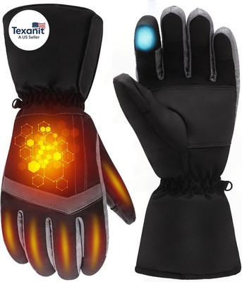 Heated Gloves for Men Women, Rechargeable Hand Warmers - Windproof Waterproof Th