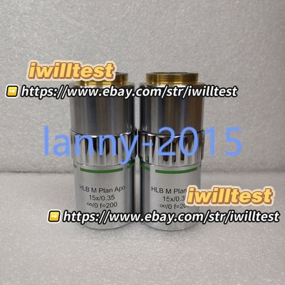 1PC USED nuriOneTech HLB M Plan Apo 15X/0.35 long work objective microscope/