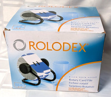 ROLODEX ROTARY BLACK CARD FILE 66704 NEW 2-1/4" X 4" NIP OFFICE DESK PHONE