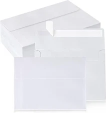 100 Pack 5x7 A7 White Self Seal Envelopes for Invitations Wedding Cards Photos