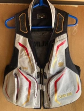 SUNLINE Fishing Vest White Mesh S Small Multiple Pockets Used