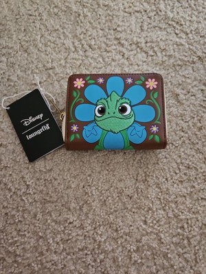 Loungefly Disney Tangled Pascal Flower Zip Wallet