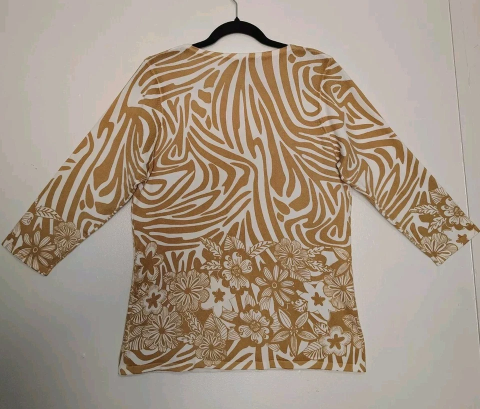 Dennis Basso кардиган свитер, животное печати, осень зима, размер S большой, эластичной. - Изображение 2 из 4