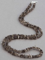 Smokey Quartz Long Line Necklace 37 Length Brown Colour Smokey Quartz Long Line Necklace 37 Length Brown Colour