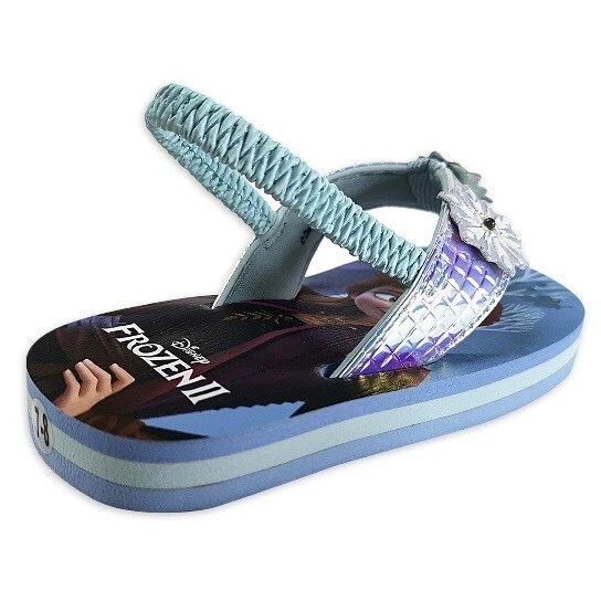 Disney Frozen 2 Lighted Beach Flip Flop Sandals Toddler Girls 5-6 New with Tags - Image 4 of 4