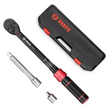 VANPO 3/8” Chiave Dinamometrica 5-60Nm, 72 Dente Moto e Bici Set di Chiavi Dinam