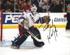 New York Rangers Kirk McLean Signed Autographed 8x10 NHL Photo COA N