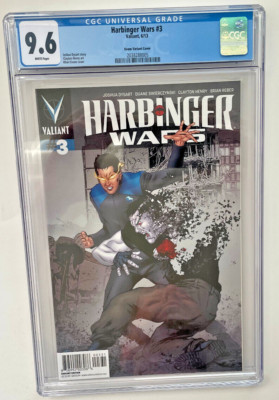 Harbinger Wars #3 CGC 9.6 Valiant 1 for 20 Variant Cover Khari Evans Bloodshot