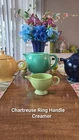 Vintage Fiesta Chartreuse Green Ring Handle Creamer  Fiestaware