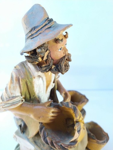 STATUA STATUETTA CALTAGIRONE IN TERRA COTTA VINTAGE - Bild 9 von 10