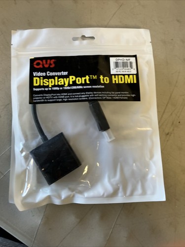 Bundle of 2! DisplayPort adapter - DisplayPort (M) to HDMI (F) - black - Afbeelding 2 van 7