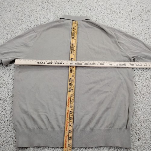 Camisa Suministro de Traje Para Hombres XL Beige Polo Preppy Diseñador Algodón Seda Informal A1 - Imagen 6 de 10