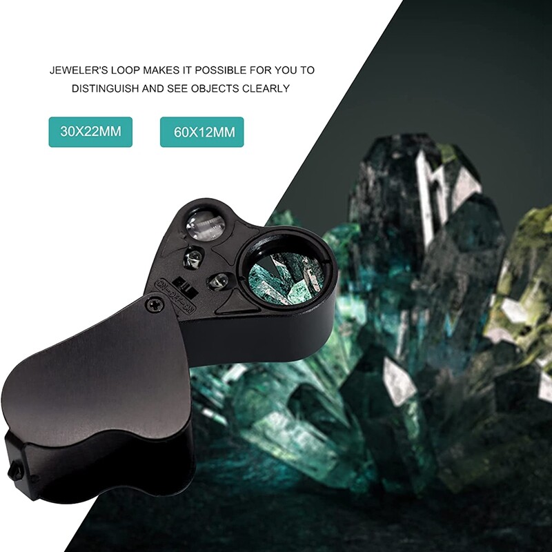 1X(30X 60X Jewelers Loupe Illuminée Jewellers Loupe Loupe W3X5)3203 eBay