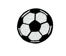 Patch embroidered iron / sew badge soccer ball football foot calcio futbol