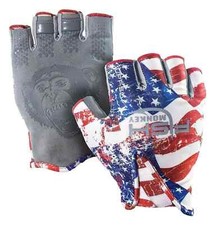 Fish Monkey Performance Fishing Gloves FM21 Stubby Glove Americana CHOOSE SIZE