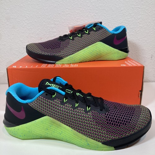 Nike Men's Metcon 5 Amp Training Shoes Size 12 Black Green Strike CD3395-046