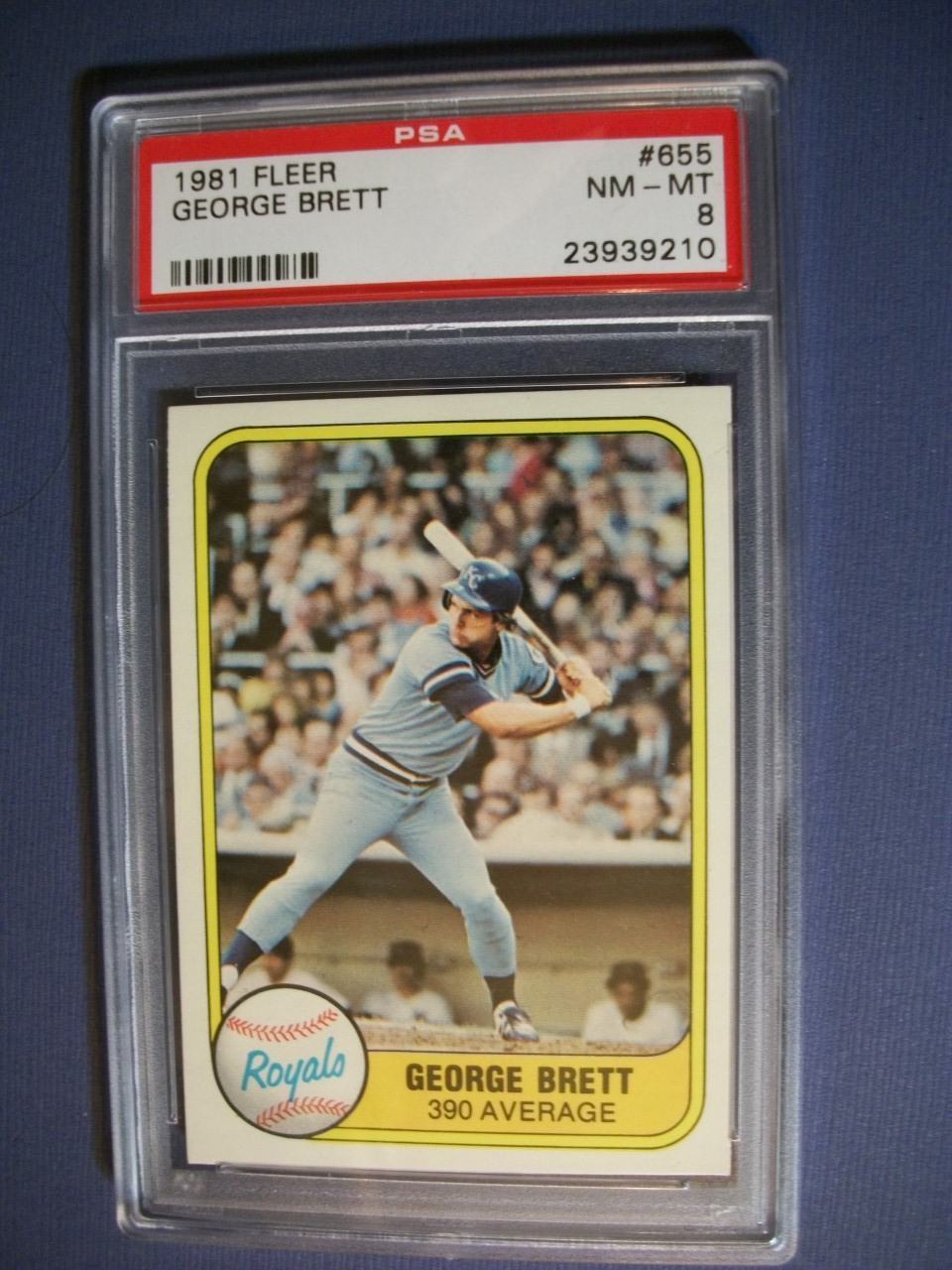 GEORGE BRETT 1981 Fleer #655 PSA NM-MT 8 Royals