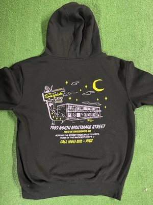 Women's Large Bailey Sarian Pullover Hooded Sweatshirt Suspish Inn