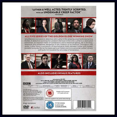 LUTHER - COMPLETE SERIES 1 2 3 4 & 5 ** BRAND NEW DVD BOXSET ** | eBay