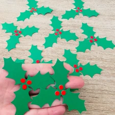 Holly Flower Christmas Party Decor Confetti