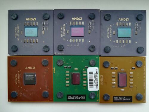 CPU vintage AMD Athlon 800 900 1000 1200 1333 1400 XP 1600 1700 2100 2200 2500 - Imagen 1 de 167
