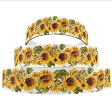 1 inch grosgrain ribbon for Hair Bows yellow 1259642 Sunflower Flower Floral