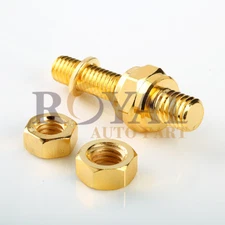 Car Battery Post Adapter Gold Plated Standard Side Mount Factory Type Bolt