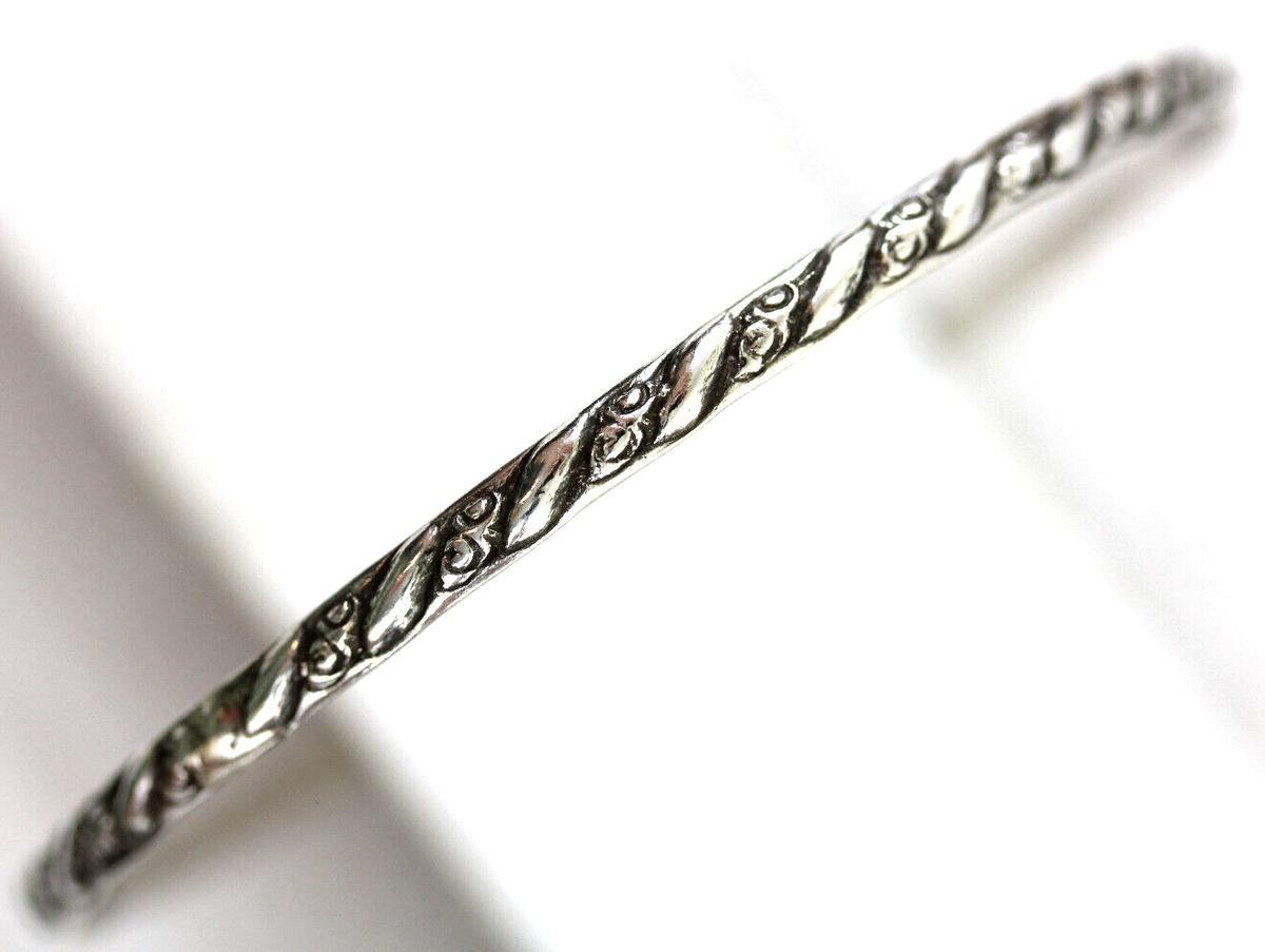 VINTAGE 1930'S EMBOSSED STERLING SILVER 925 8