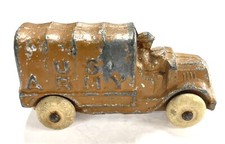 Barclay 1930s Cast iron US Army Troop Transport Truck Military