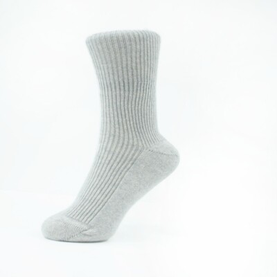 HELLGRAUE MISCHUNG DAMEN 85 % KASCHMIR SOCKEN GRÖSSE 4-7 UK-GRÖSSE YTYF 18