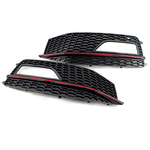 Front Bumper Fog Light Lamp Cover Grille Grill For Audi A4 B8.5 S-line 2012-2016 - Picture 5 of 8