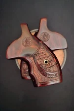 Smith & Wesson K/L/X Round Boot Grips Gatorback/Black Diamond Stipple All Colors