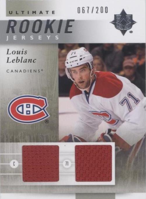 2011-12 Ultimate Collection - Louis Leblanc #URJ-LL - 1 of 1