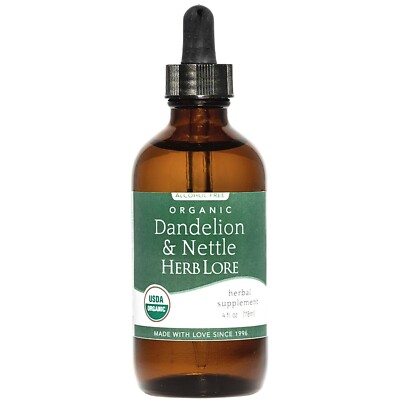 Dandelion Leaf & Nettle Leaf Tincture - Diuretic Edema Feet Legs Kidney Detox