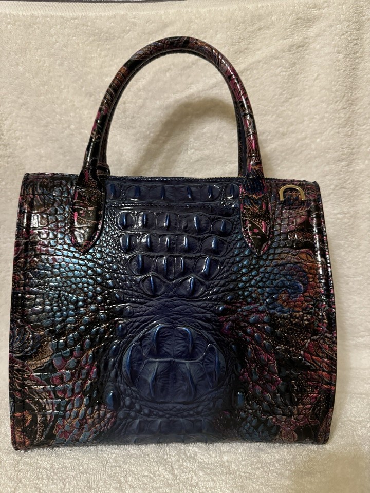 Brahmin Handbag Small Caroline Satchel Estate Ombré Melbourne eBay