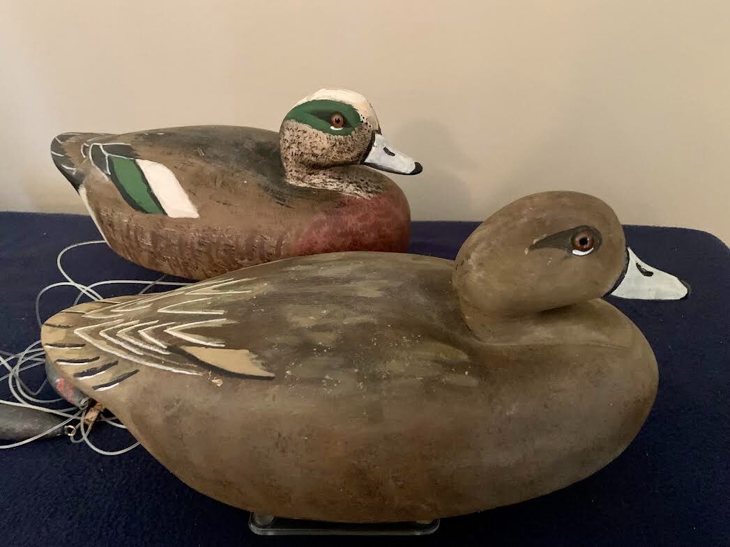 VINTAGE HUNTING DUCK DECOY PAIR**Wildfowler****Factory eBay