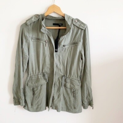 Max Jeans Sage Green Utility Jacket size small NWT