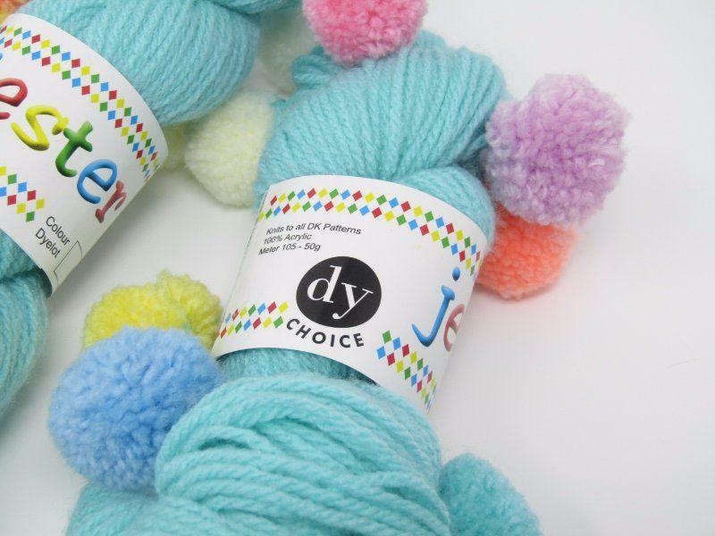 Dy Choice Designer Yarn JESTER KIDS Double Knitting Wool POM