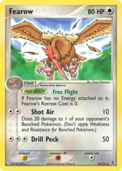 Fearow 24/112 EX FireRed & LeafGreen Rare Pokémon Card