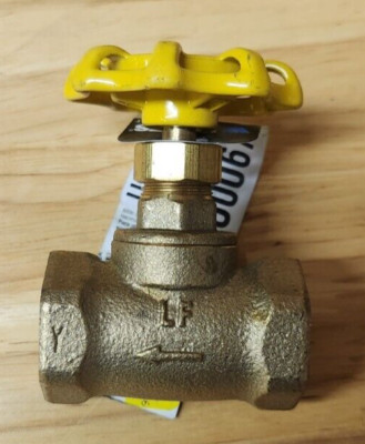 Watts 3/4 LFST Brass Stop Valve 150 psi WOG Female Iron Pipe Connections