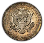 1964 50c Kennedy Silver Half Dollar - Neon Rainbow Toning - SKU-H2517