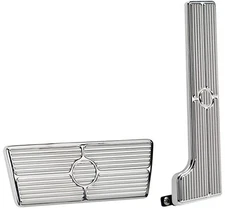 BILLET SPECIALTIES POLISHED PEDAL KIT,GAS & BRAKE PEDALS,58-67 AUTOMATIC