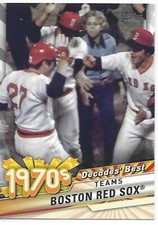 2020 Topps Update Baseball Decades' Best Boston Red Sox Team Card            #25