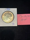 BU TONED PASTEL 1993 Silver American Eagle