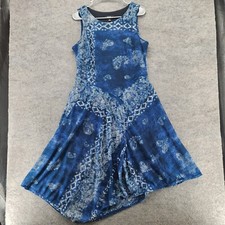 Simply Vera Wang Dress Womens Medium Sleeveless Blue Maxi