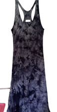 Culture Phit Womens Racerback Tie Dye Long Purple Dress Sz M Lined