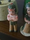 Vintage Gurley Thanksgiving Indian Boy Girl Candles 5.5 inch unlit Estate JJ#151 — photo 3