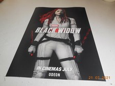  2021 marvel black widow ~ Limited Edition Cinema Promotional A3 Poster