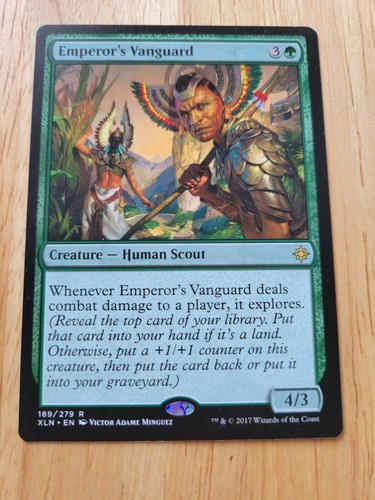 EMPEROR'S VANGUARD Magic the Gathering MTG NM/M Ixalan XLN green explore human - 第 1/1 張圖片